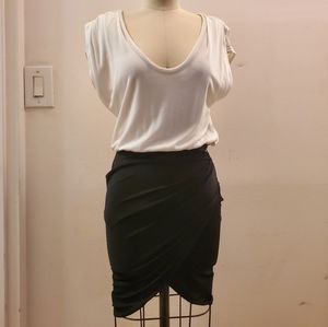 Alexander Wang Black & White Jersey Dress 4